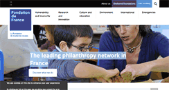 Desktop Screenshot of fondationdefrance.org